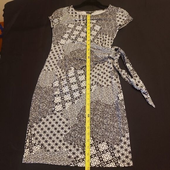 LAFAYETTE 148 Cap Sleeve Midi Wrap Style Dress - Picture 1 of 11